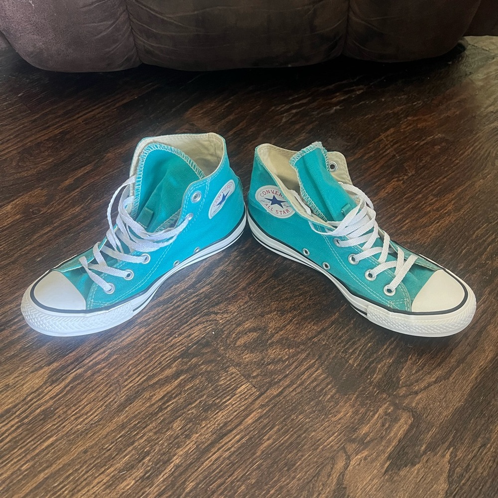Converse Turquoise High-Top Sneakers